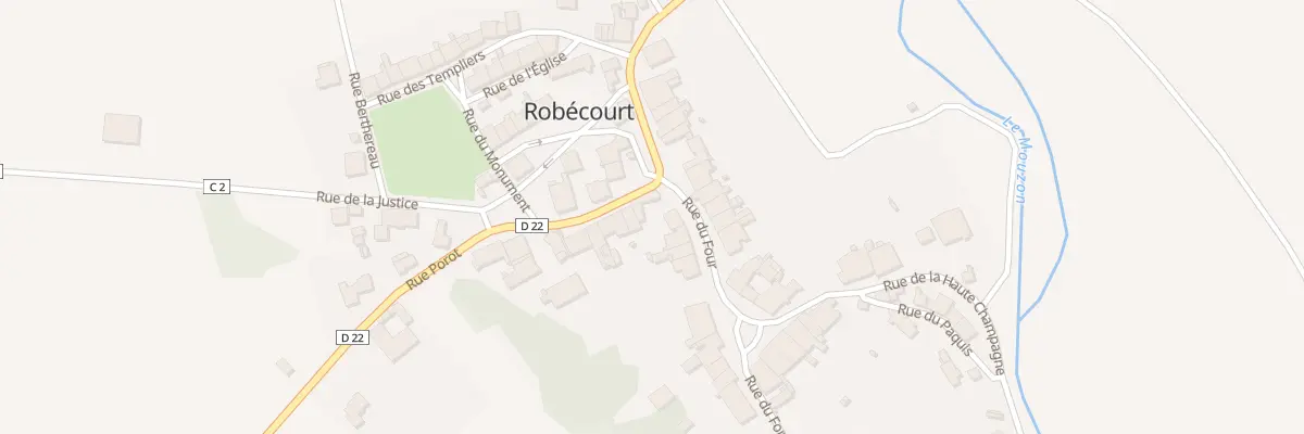 Plan du 1 Rue Porot à Robécourt