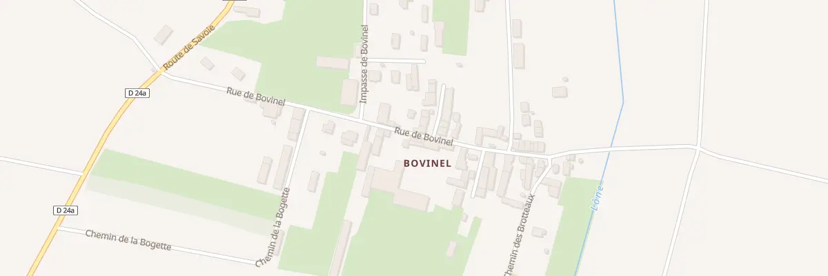 Plan du 306 Rue de Bovinel à Peyrieu