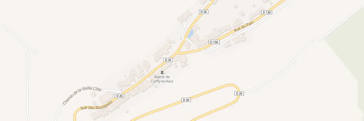 Plan du 1 Rue des Bourgeois à Coiffy-le-Haut
