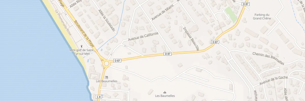 Plan du 8 Av de la Californie à Saint-Cyr-sur-Mer