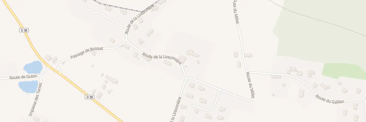 Plan du 250B Rte de la Lintonnière à Domessin