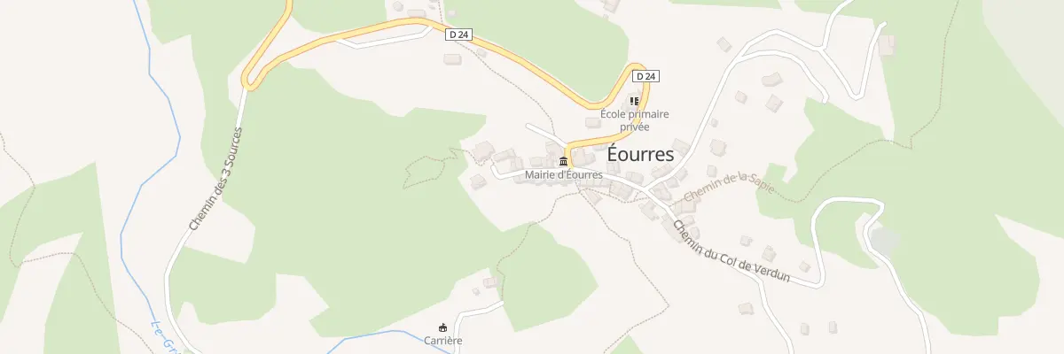 Plan du 9 Rle de l’Église à Éourres
