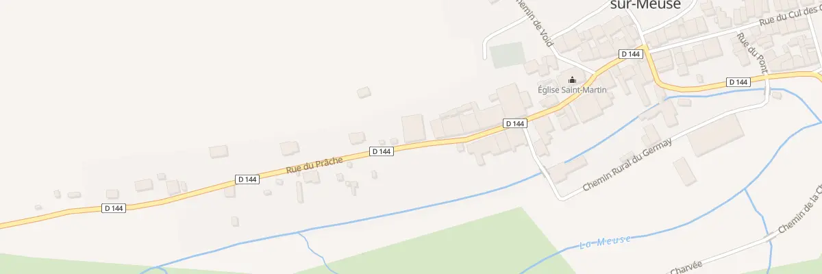 Plan du 14 Rue du Prache à Ourches-sur-Meuse