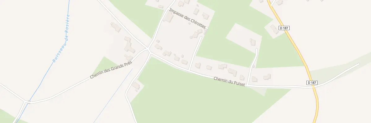Plan du 7 Che du Puiset à Sornay