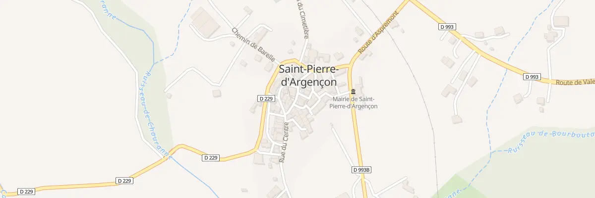 Plan du 5184 Le Village à Saint-Pierre-d’Argençon