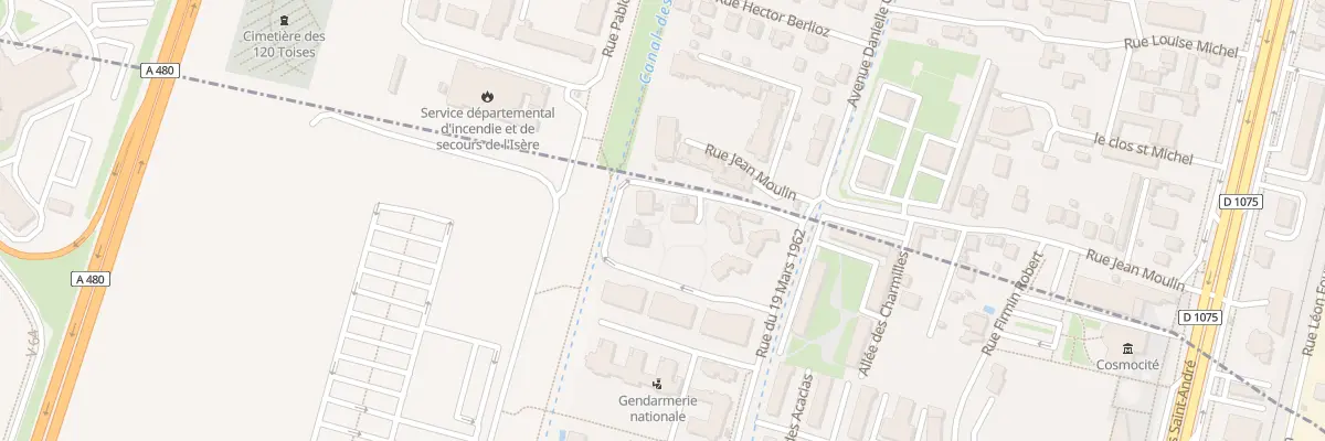 Plan du 3 Rue du 13 Juillet 1972 au Pont-de-Claix