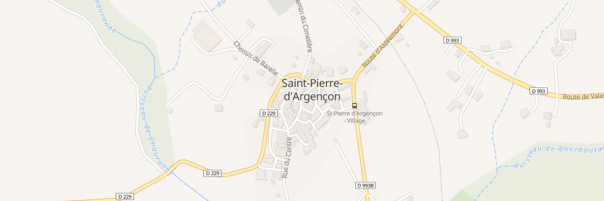 Plan du 5010 Le Village à Saint-Pierre-d’Argençon