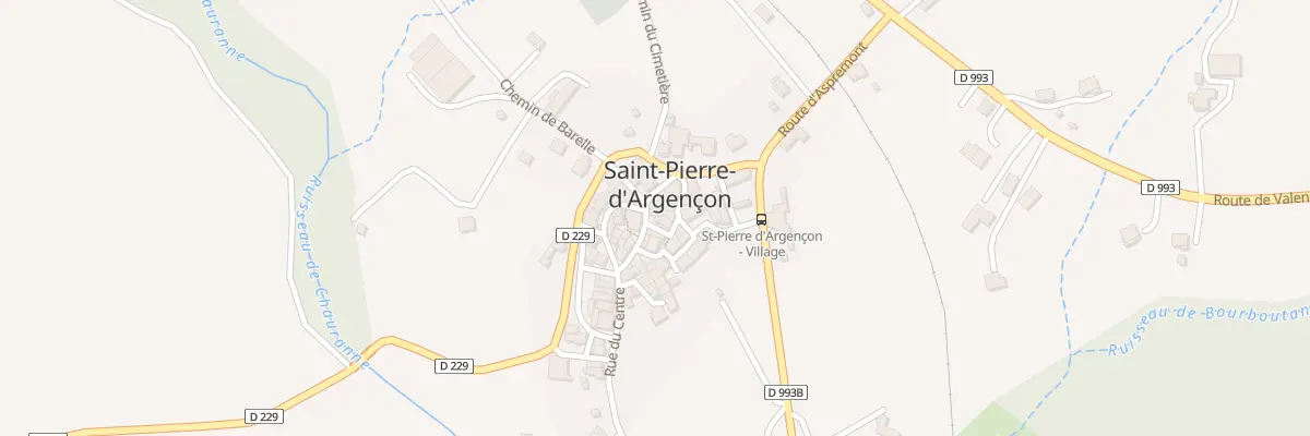 Plan du 5011 Le Village à Saint-Pierre-d’Argençon