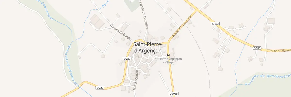 Plan du 5013 Le Village à Saint-Pierre-d’Argençon