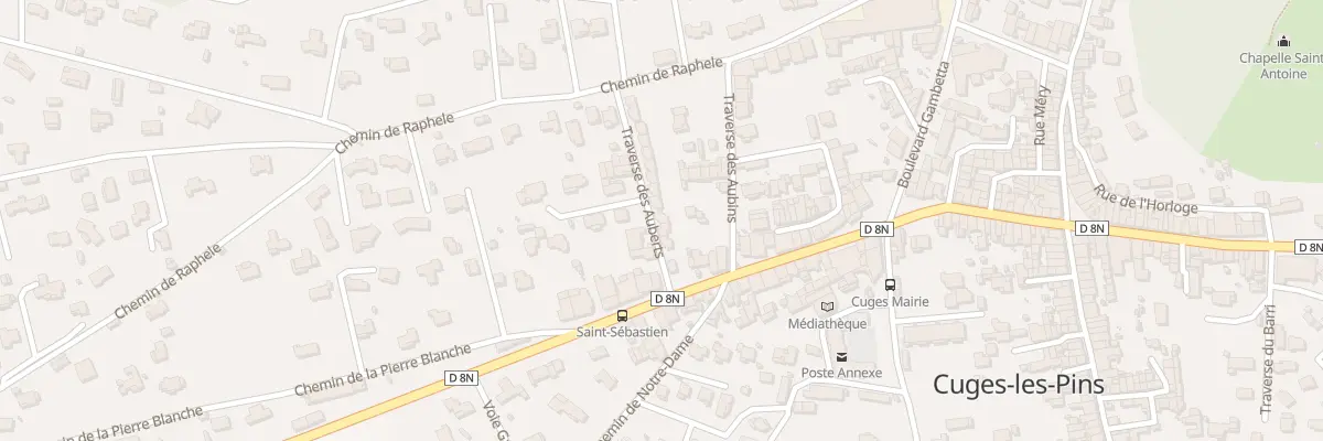 Plan du 8 Tra des Auberts à Cuges-les-Pins