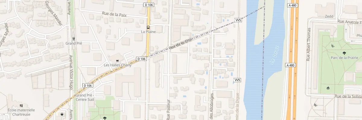Plan du 5 Rue Pasteur à Seyssins