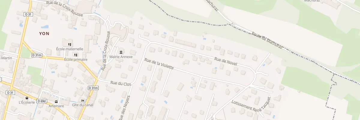 Plan du 2 Rue de Novel à Artemare