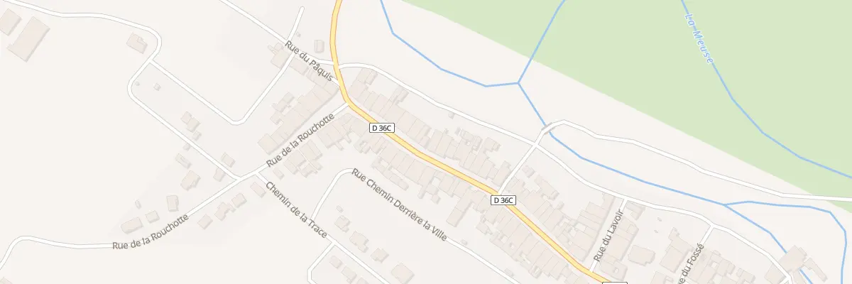 Plan du 40 Gr La Grande Rue à Troussey