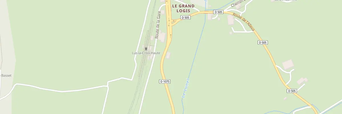 Plan du 205 Rte de Sisteron à Lus-la-Croix-Haute