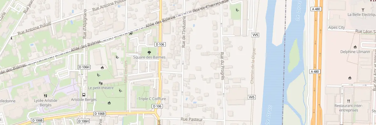 Plan du 5B Rue de l’Industrie à Seyssinet-Pariset