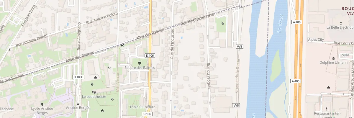 Plan du 3 Rue de l’Industrie à Seyssinet-Pariset