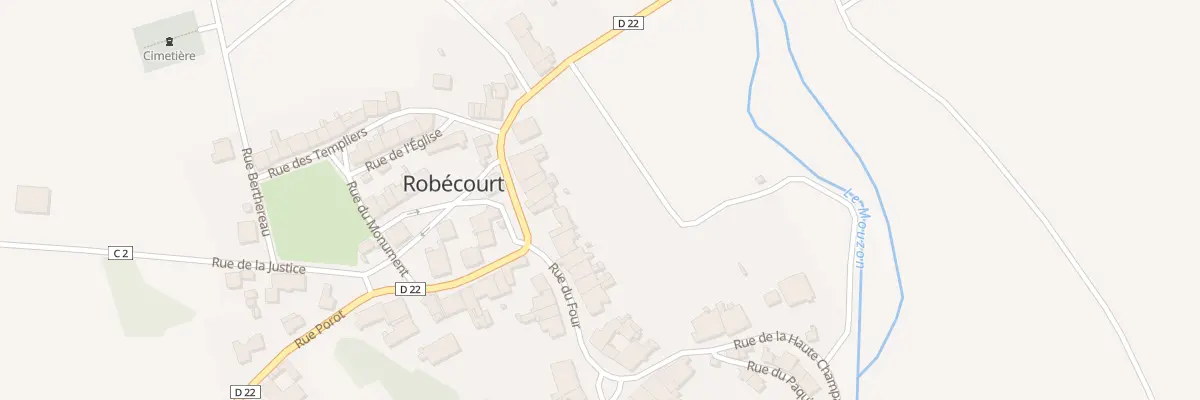 Plan du 2 Rue Grande Rue à Robécourt