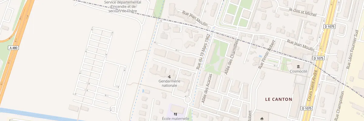 Plan du 4 Rue du 13 Juillet 1972 au Pont-de-Claix