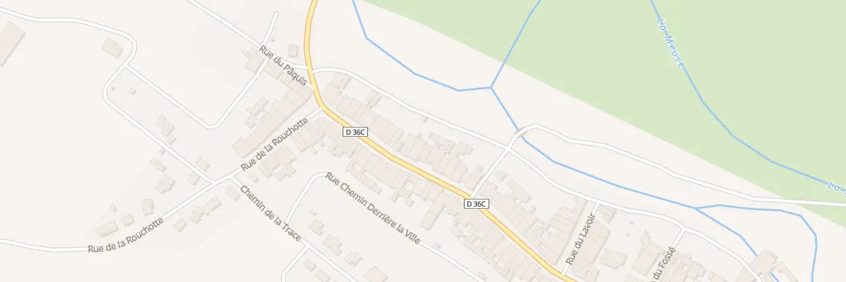 Plan du 36 Gr La Grande Rue à Troussey