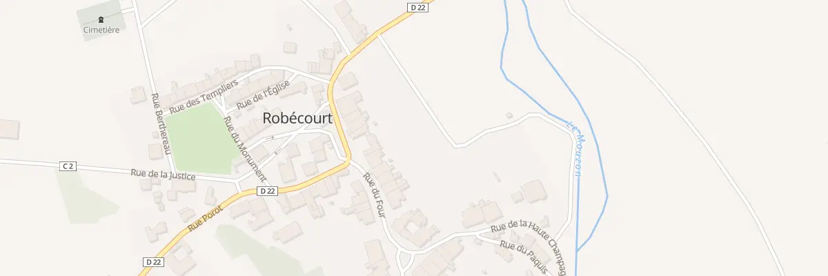 Plan du 1 Rue du Four à Robécourt