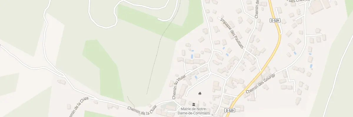 Plan du 5203 Che du Vivier à Notre-Dame-de-Commiers