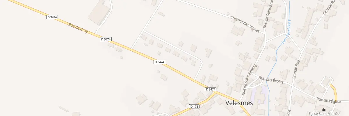 Plan du 5 Rue des Vignes à Velesmes-Échevanne