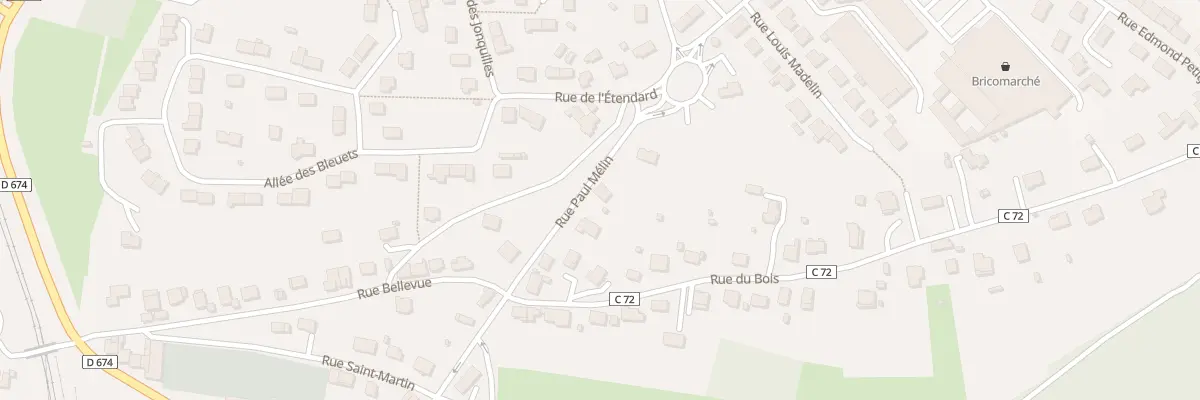 Plan du 436 Rue Paul Mélin à Neufchâteau
