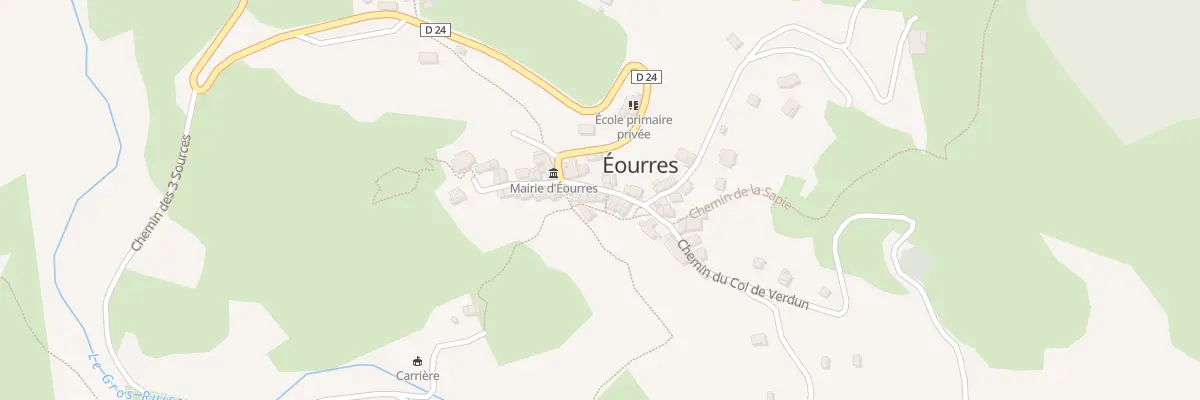 Plan du 5076 Le Village à Éourres