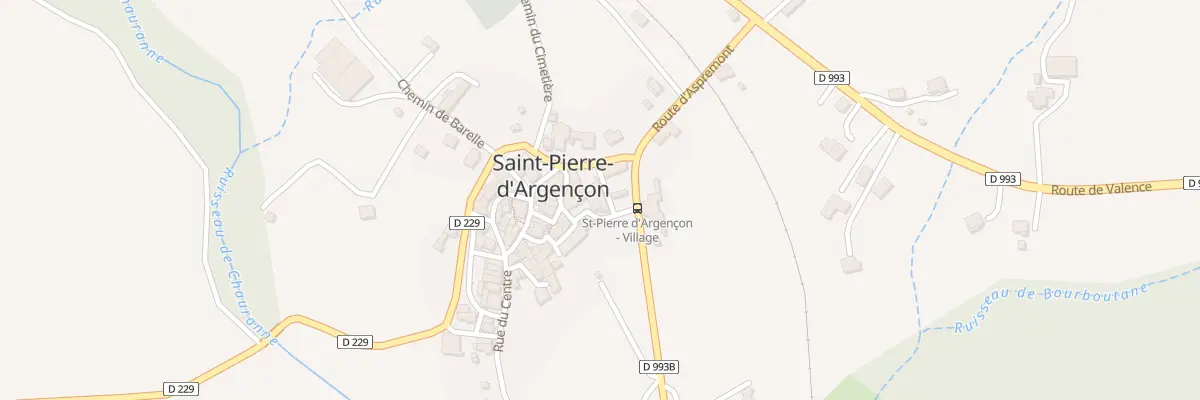 Plan du 5018 Le Village à Saint-Pierre-d’Argençon