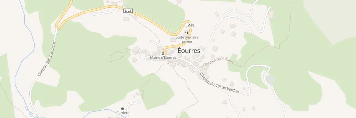 Plan du 1 Pas du Vent Qui Tourne à Éourres