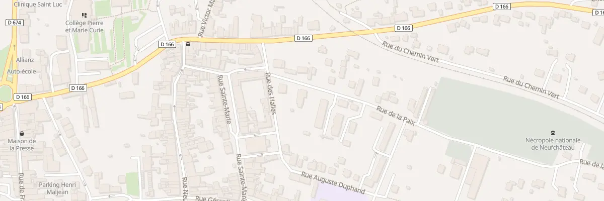 Plan du 56 Rue de la Paix à Neufchâteau