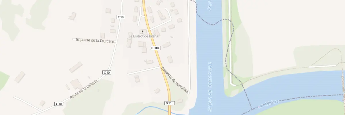 Plan du 329 Rte de Peyrieu à Brens