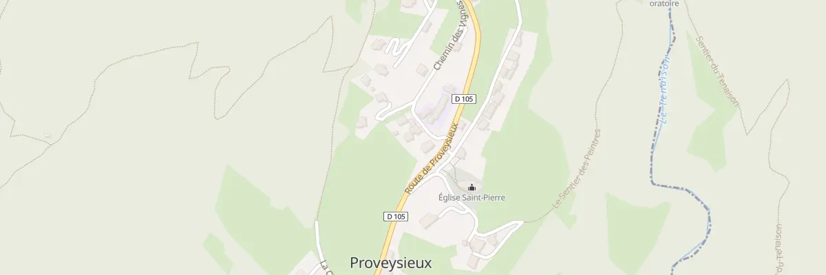 Plan du 5002 L’Eglise à Proveysieux