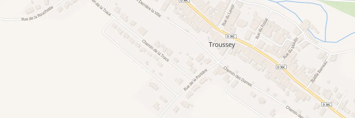 Plan du 4 Che de la Trace à Troussey