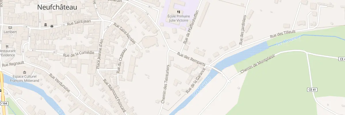 Plan du 12 Rue des Remparts à Neufchâteau