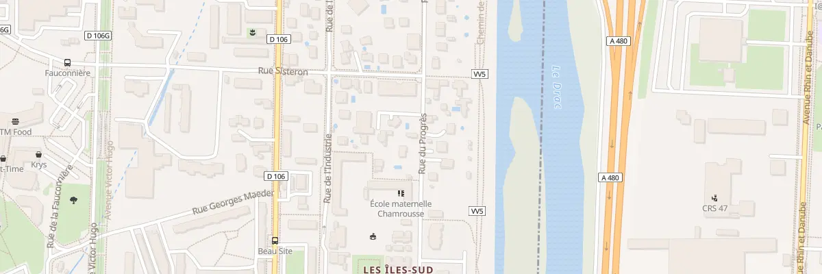 Plan du 114 Rue du Progrès à Seyssinet-Pariset