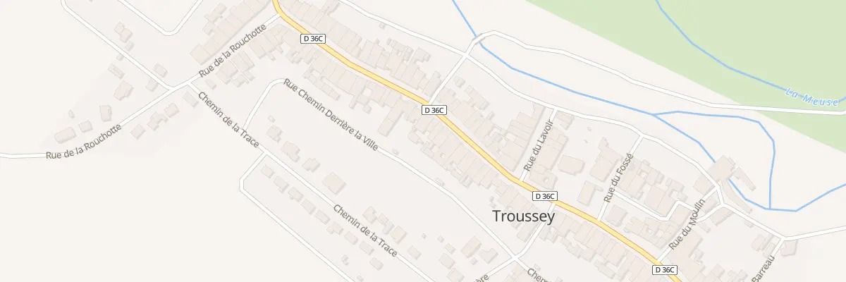 Plan du 19 Gr La Grande Rue à Troussey