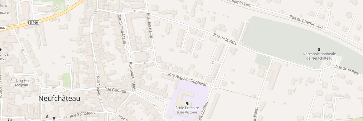 Plan du 5 Rue Auguste Duphand à Neufchâteau
