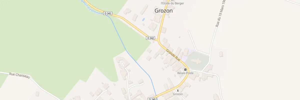 Plan du 29 Rue Grande Rue à Grozon