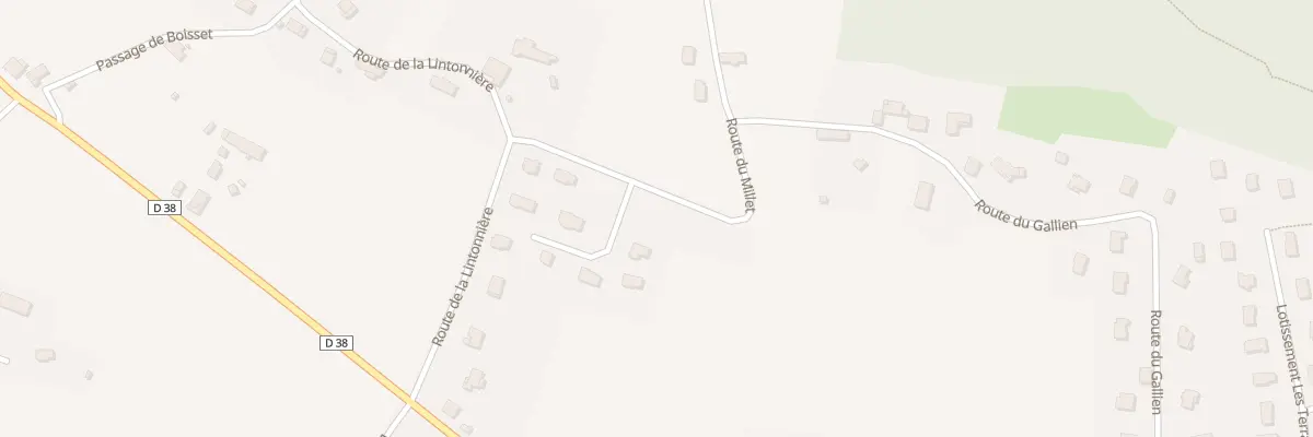 Plan du 90 Rte du Millet à Domessin
