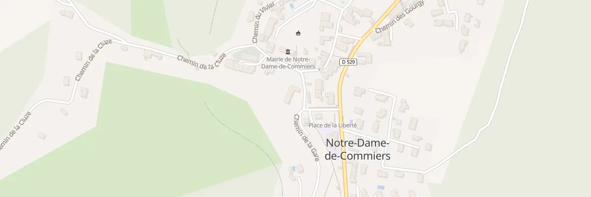 Plan du 2 Che de la Gare à Notre-Dame-de-Commiers