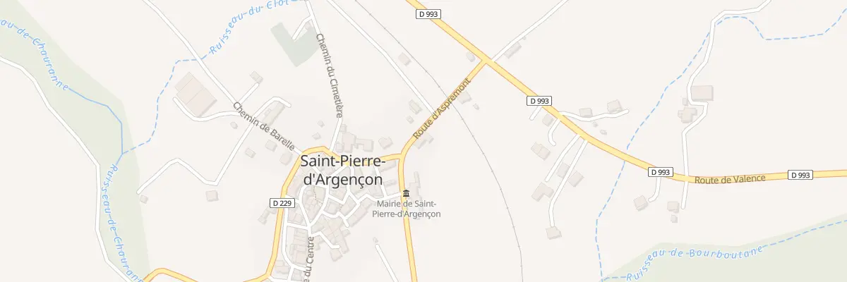 Plan du 13 Rte d’Aspremont à Saint-Pierre-d’Argençon