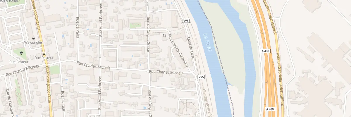 Plan du 1 Rue Daniele Casanova à Fontaine