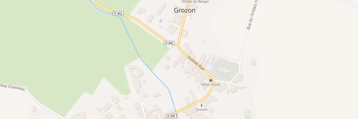 Plan du 23 Rue Grande Rue à Grozon