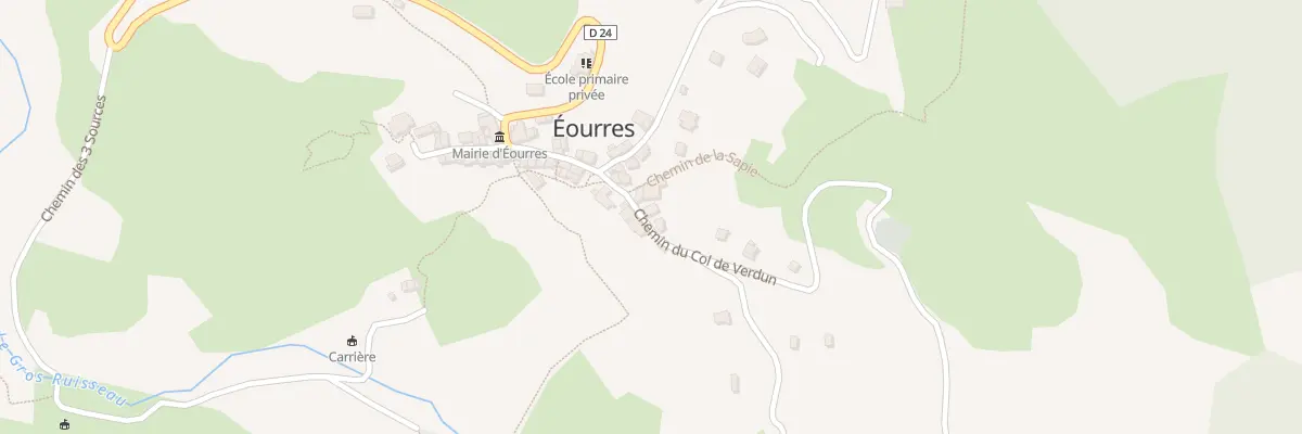 Plan du 5083F Le Village à Éourres