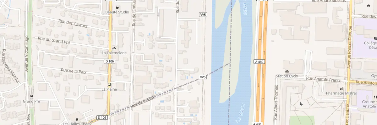 Plan du 133 Rue du Progrès à Seyssinet-Pariset