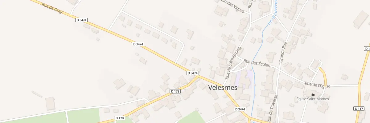 Plan du 16 Rte de Gray / Velesmes à Velesmes-Échevanne