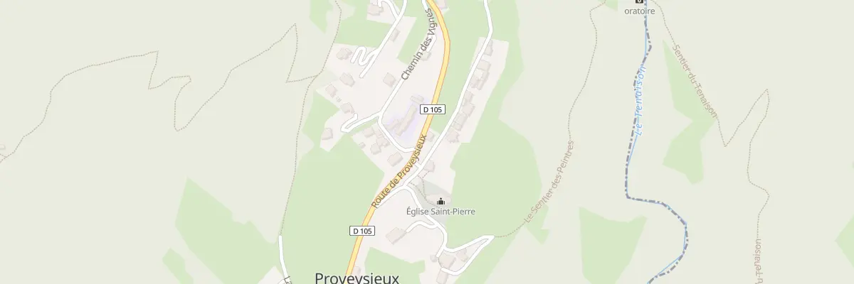 Plan du 2290 Rte de la Charmette à Proveysieux