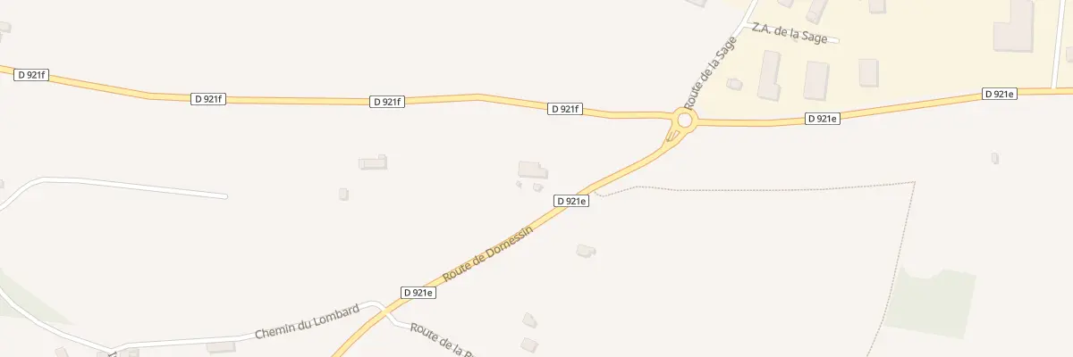 Plan du 110 Rte de Domessin à Domessin