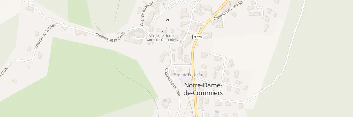 Plan du 1 Che de l’Eglise à Notre-Dame-de-Commiers